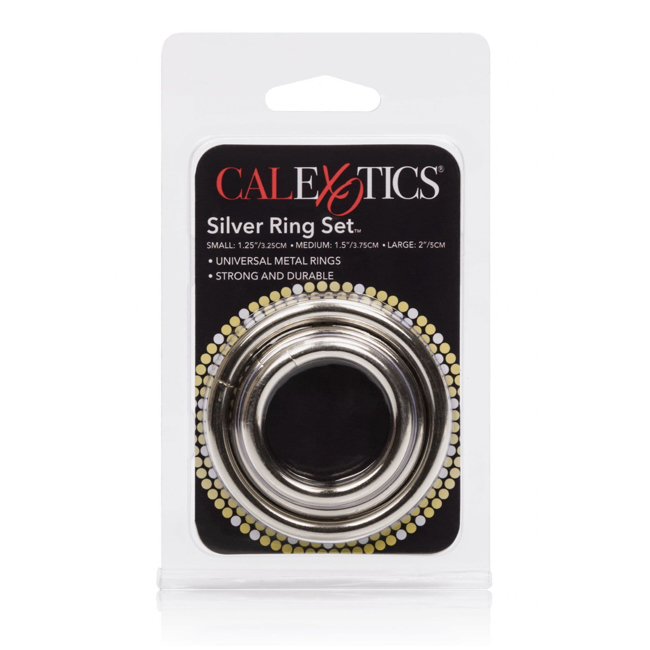 Calexotics Silver Ring 3-Piece Set